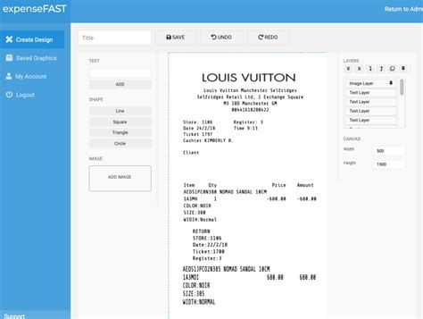 louis vuitton receipt online|louis vuitton receipt maker.